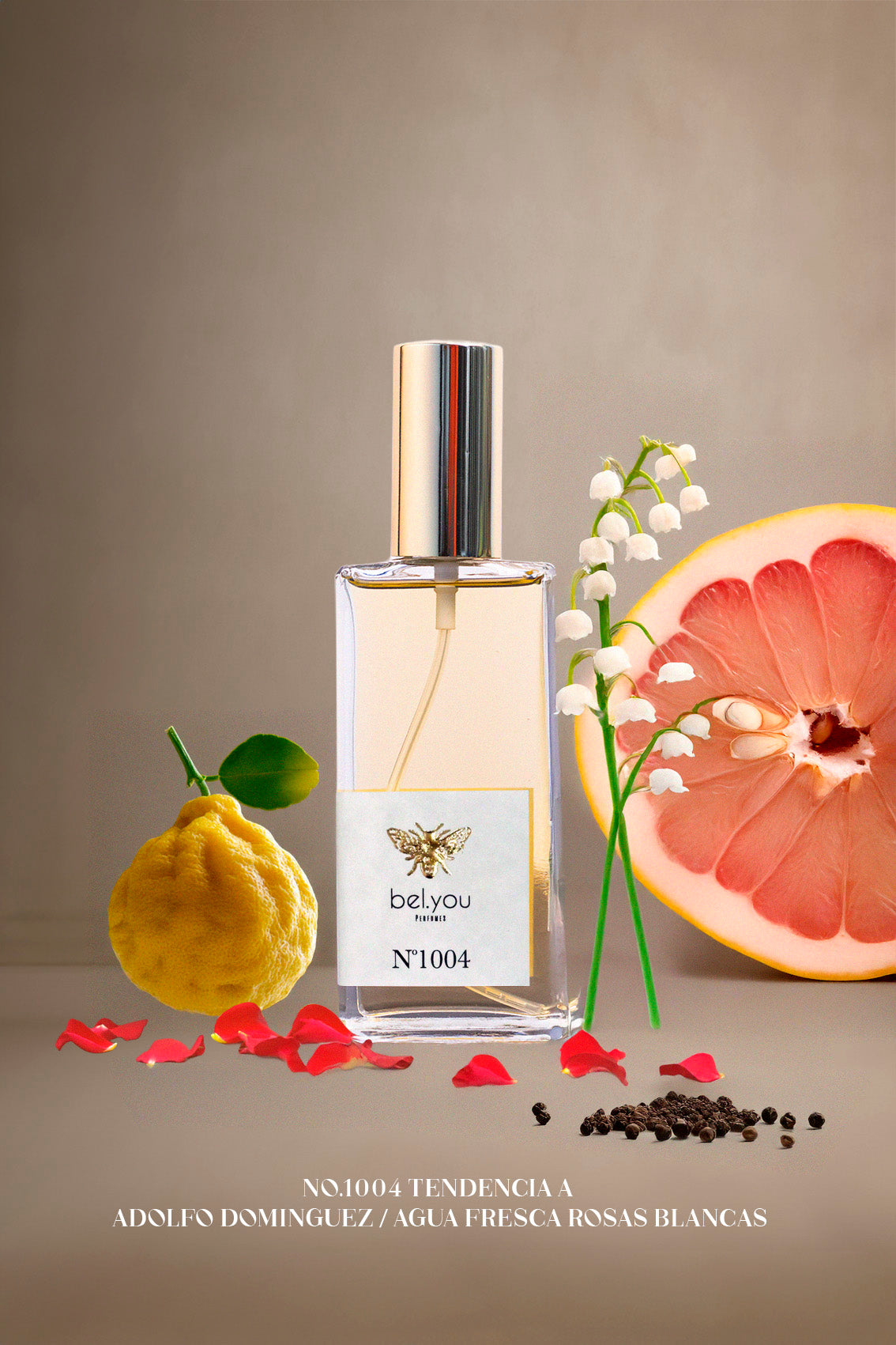 No.1004 Tendencia a Adolfo Dominguez /AGUA FRESCA DE ROSAS BLANCAS