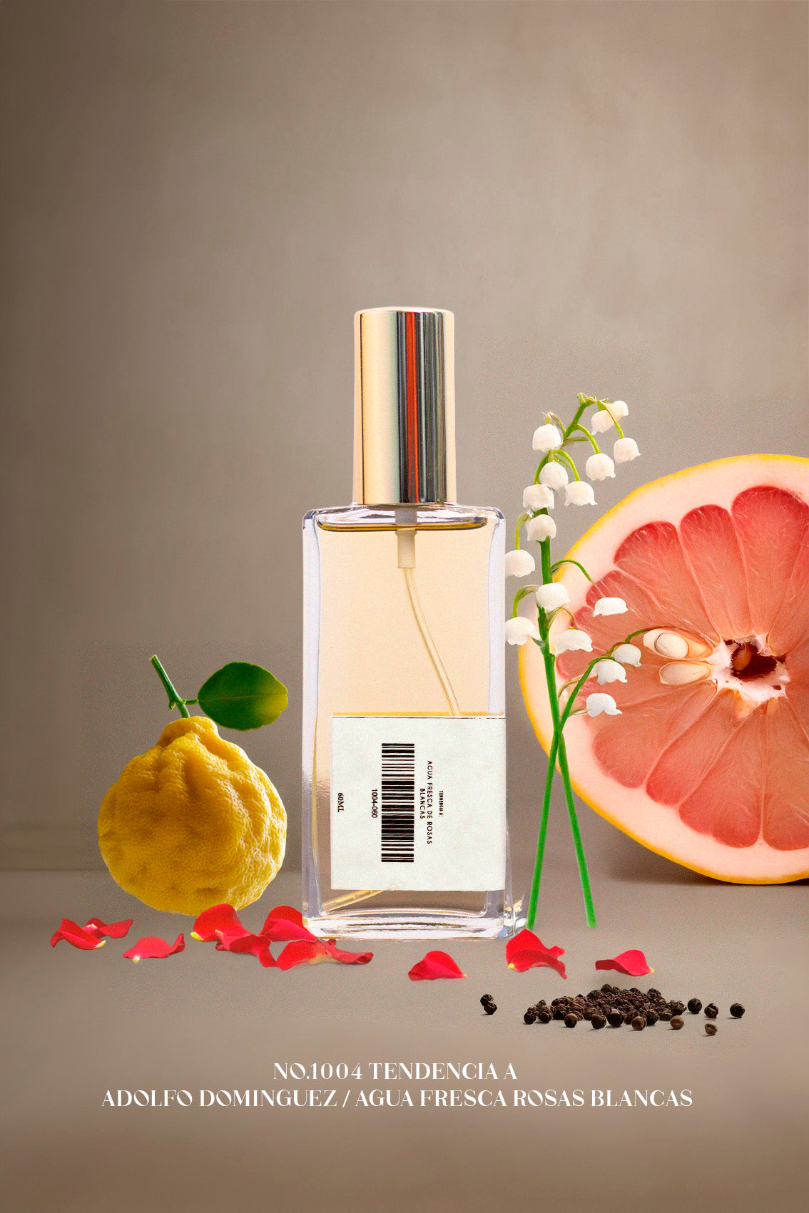 No.1004 Tendencia a Adolfo Dominguez /AGUA FRESCA DE ROSAS BLANCAS